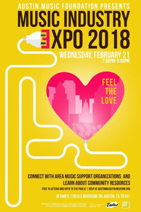 Join The Austin Music Foundation For The Return Of The 'Feel The Love' Music Industry Expo 