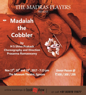 The Madras Players to Present MADAIAH THE COBBLER this Month Image