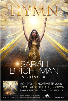 Hymn: Sarah Brightman In Concert Comes to Royal Albert Hall 