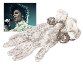 Prince's Lace Glove Worn During Purple Rain Concert To Be Auctioned 