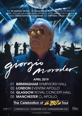 Giorgio Moroder Announces First Live Tour in Europe Image