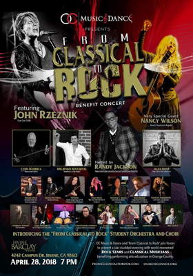 From Classical To Rock Benefit Concert to Feature Members from Goo Goo Dolls, Heart, Steelheart, & More, Hosted by Randy Jackson 