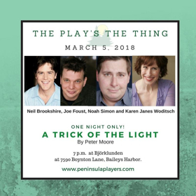 Peninsula Players Announces Cast Of A TRICK OF THE LIGHT Image