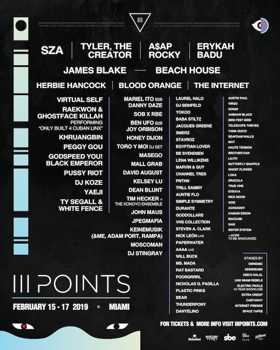 III Points Returns For 2019 with SZA, Herbie Hancock, Tyler, the Creator, James Blake and More 