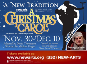 NewArts' A CHRISTMAS CAROL Features Broadway's Graeme Malcolm and 112 Newtown-Area Locals  Image