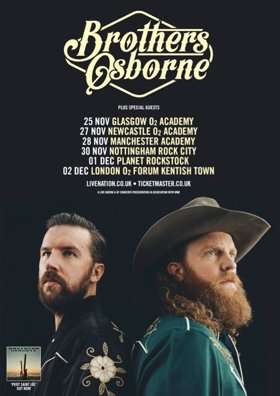 Brothers Osborne Announce November/December UK Headline Tour Image