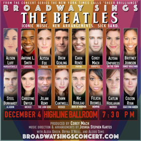 Broadway Sings The Beatles Moves To Highline Ballroom Dec 4 and Updates Line Up Image