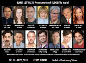 Bucket List Theatre Announces the Cast of SILENCE! THE MUSICAL opening 10/11 Image