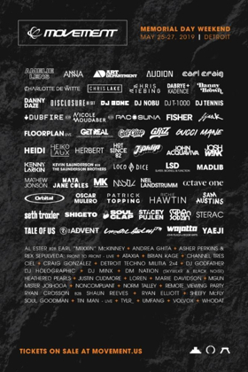 Movement Festival Announces 2019 Lineup Image