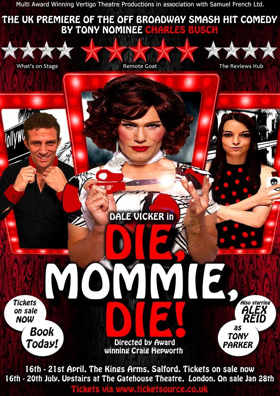 Dale Vicker & Alex Reid Announced for UK Premiere of DIE, MOMMIE, DIE! at The Kings Arms, Salford 