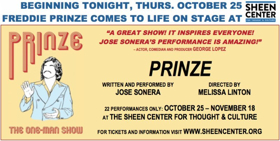 Freddie Prinze Comes to Life On Stage Tonight in PRINZE 