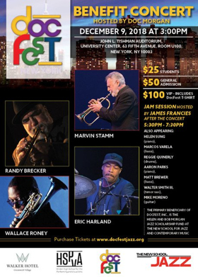 Randy Brecker, Wallace Roney, Marvin Stamm And Eric Harland Headline DocFest New York Benefit Concert At The New School Image