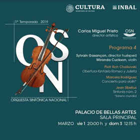 La Orquesta Sinfónica Nacional hará el estreno mundial del Concierto para violín de Marcela Rodríguez 