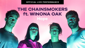 The Chainsmokers and Winona Oak Share Vevo Official Live Performance Image