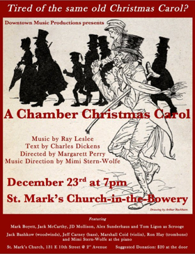 Tom Ligon Stars in Ray Leslee's A CHAMBER CHRISTMAS CAROL at St. Mark's Church Image