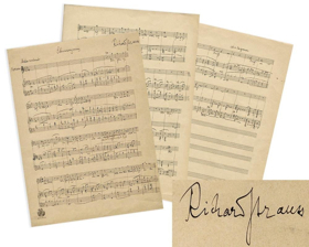Richard Strauss' Handwritten Manuscript For 'Die Schweigsame Frau' To Be Auctioned Image