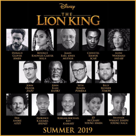 Beyonce and More Additional Casting Revealed in New Preview Poster for THE LION KING Image