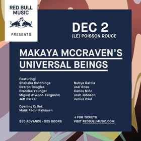 Red Bull Music Presents 'Makaya McCraven's Universal Beings' This December 