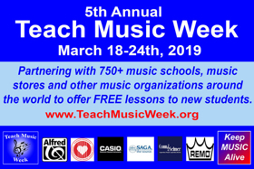 Teach Music Week to Offer Free Lessons to New Students 