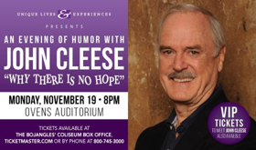 An Evening Of Humor With John Cleese Comes To Ovens Auditorium Nov. 19 