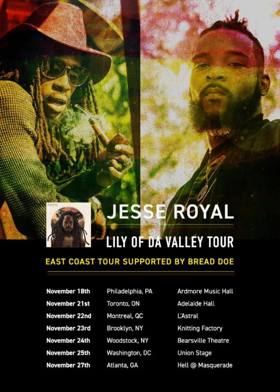 Bread Doe Joins Jesse Royal for Lily of Da Valley Tour 
