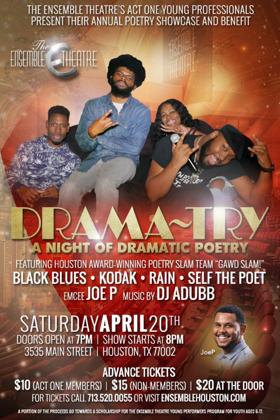 Ensemble Theatre Act One Young Professionals Kick Off 8th Annual Poetry Showcase Image