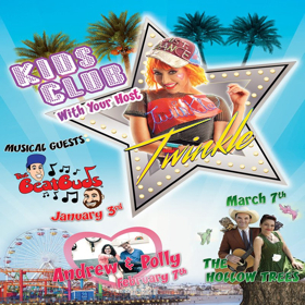 Twinkle Hosts Kids Club Concert Series w/special guests Andrew & Polly at Santa Monica Place 