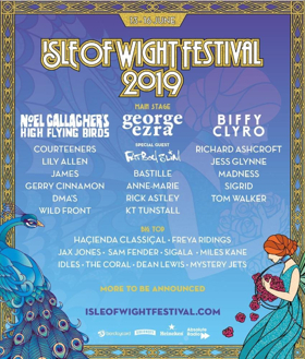 Noel Gallagher's High Flying Birds, George Ezra and Biffy Clyro to Headline the 2019 Isle of Wight Festival 