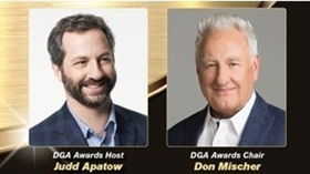 Judd Apatow to Host 70th Annual DGA AWARDS; Don Mischer to Chair  Image