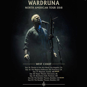 Wardruna West Coast Theater Tour:  Eivør Added For Support 