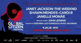 Global Citizen Announces Lineup for 2018 Festival, Featuring The Weeknd, Janet Jackson, and More 