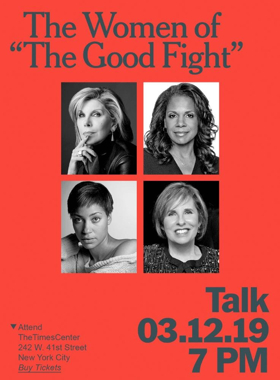 Christine Baranski, Audra McDonald to Discuss THE GOOD FIGHT at TimesTalks 