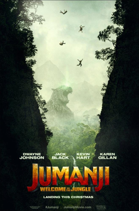 JUMANJI Is Projected Front Runner In Weekend Box Office Race 