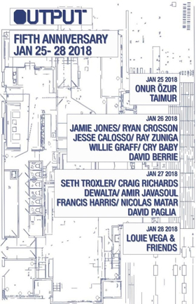 Output Announces Fifth Anniversary Celebration Image