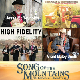 Jesse McReynolds, Rob Ickes & Trey Hensley to Headline SONG OF THE MOUNTAINS April 14 