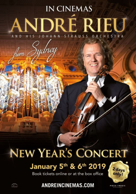 André Rieu's First Ever New Year's Concert 2019 to Be Broadcast From Sydney to Cinemas Across The UK 