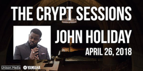 The Crypt Sessions Presents Continues on April 26 With Countertenor John Holiday 
