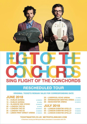 Flight of the Conchords Announce Rescheduled Shows for the Flight of the Conchords Tour in the UK & Ireland 