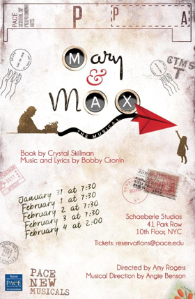 MARY & MAX Selected for Pace New Musicals Image
