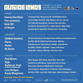 Outside Lands Announces Daily Lineups Image