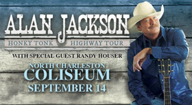Alan Jackson Concert Scheduled for Friday at North Charleston Coliseum Postponed Image