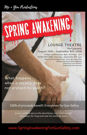 Feature: Me + You Productions Presents SPRING AWAKENING at The Lounge Theater: Aug 24 - Sept 9th Image
