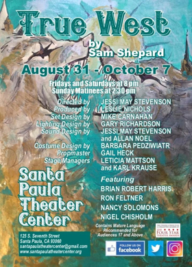 Santa Paula Theater Center Mounts Sam Shepard's TRUE WEST 