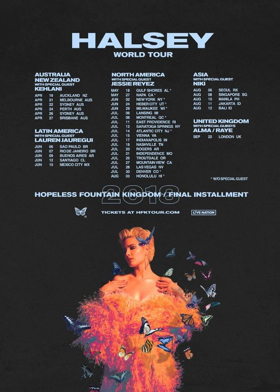 HALSEY Announces HOPELESS FOUNTAIN KINGDOM World Tour The Final Installment 
