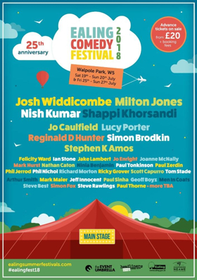 Josh Widdicombe, Milton Jones, Shappi Khorsandi Primed For Ealing Comedy Festival Image