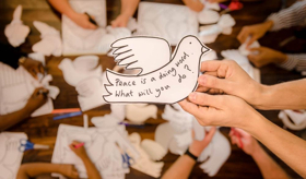 Year-Long Celebration Of Peace Launches With Unveiling Of Art Installation Image
