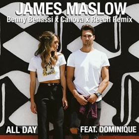 Benny Benassi Joins James Maslow on ALL DAY Remix ft. Dominique, Canova and Reech  Image