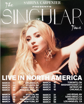 Sabrina Carpenter Announces 'The Singular Tour' Image