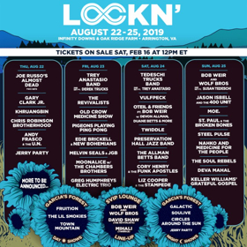 LOCKN' Festival Announces 2019 Lineup 