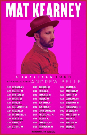 Mat Kearney Announces 2018 Album Title 'CrazyTalk'; Upcoming Tour 